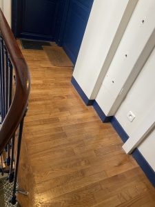 Parquet vernis une fois le chantier fini dans la copropriété