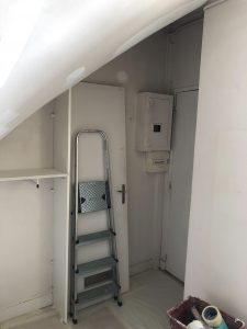 Entrée de l'appartement ayant le dégât des eaux